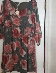 Pinkblush Army floral maternity dress, sz L